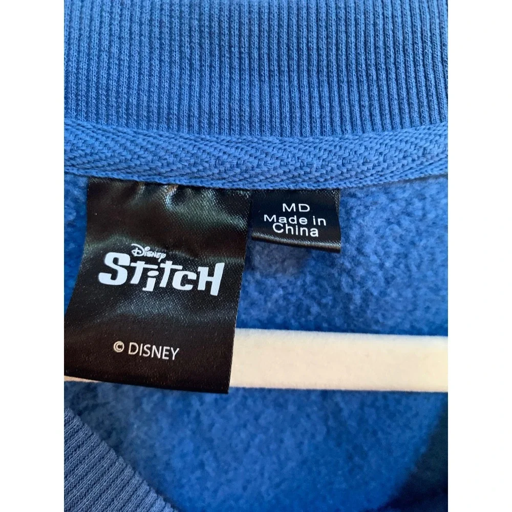Disney Lilo & Stitch Blue‎ Sweatshirt and Joggers Lounge Set Womens Medium